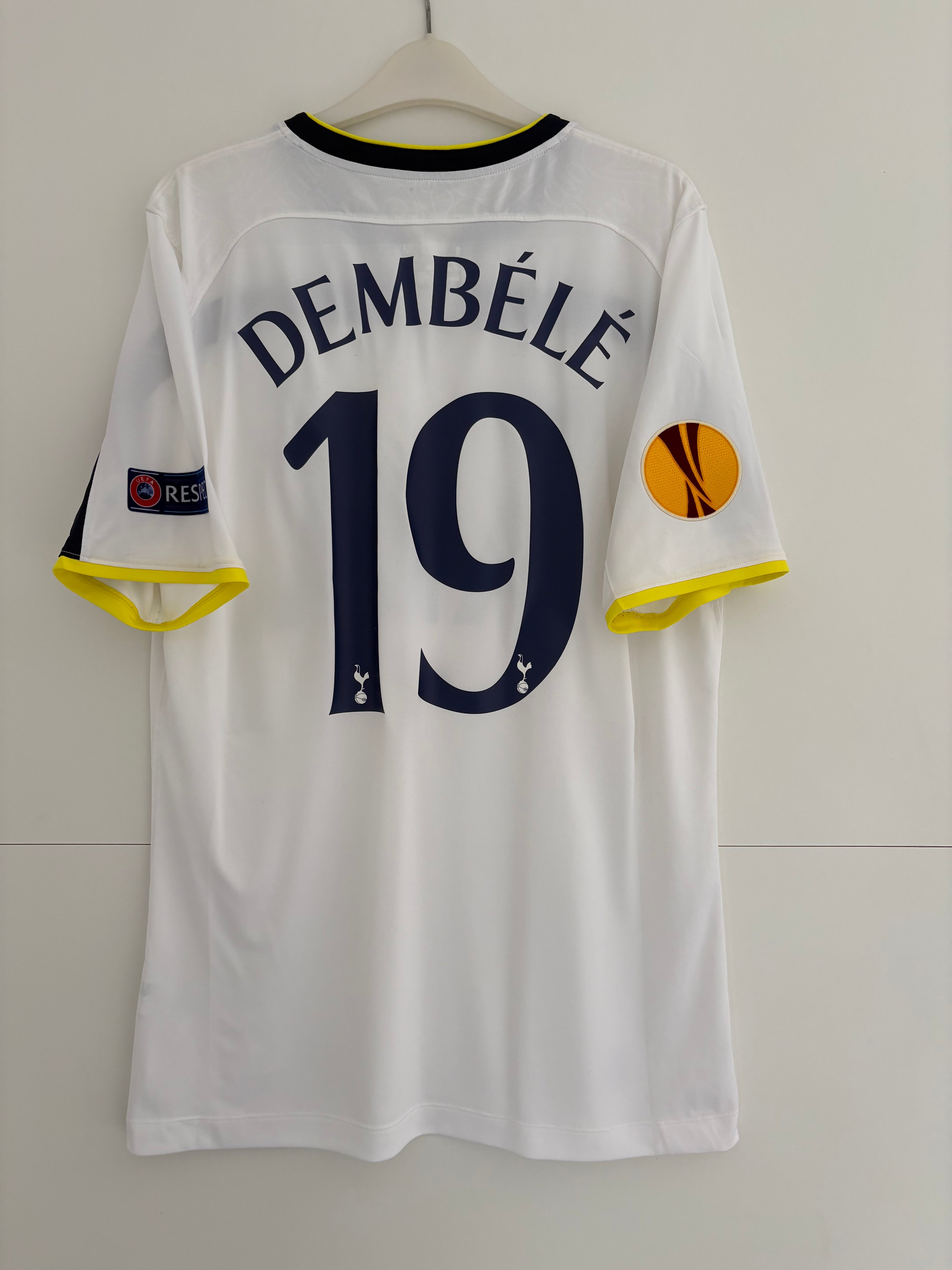 Tottenham 2014/15 Home Shirt - Dembélé 19 - Large