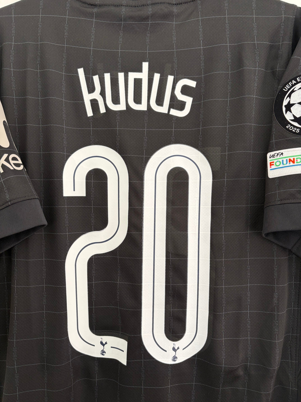 Tottenham 2025/26 Away Shirt - Kudus 20 - Medium