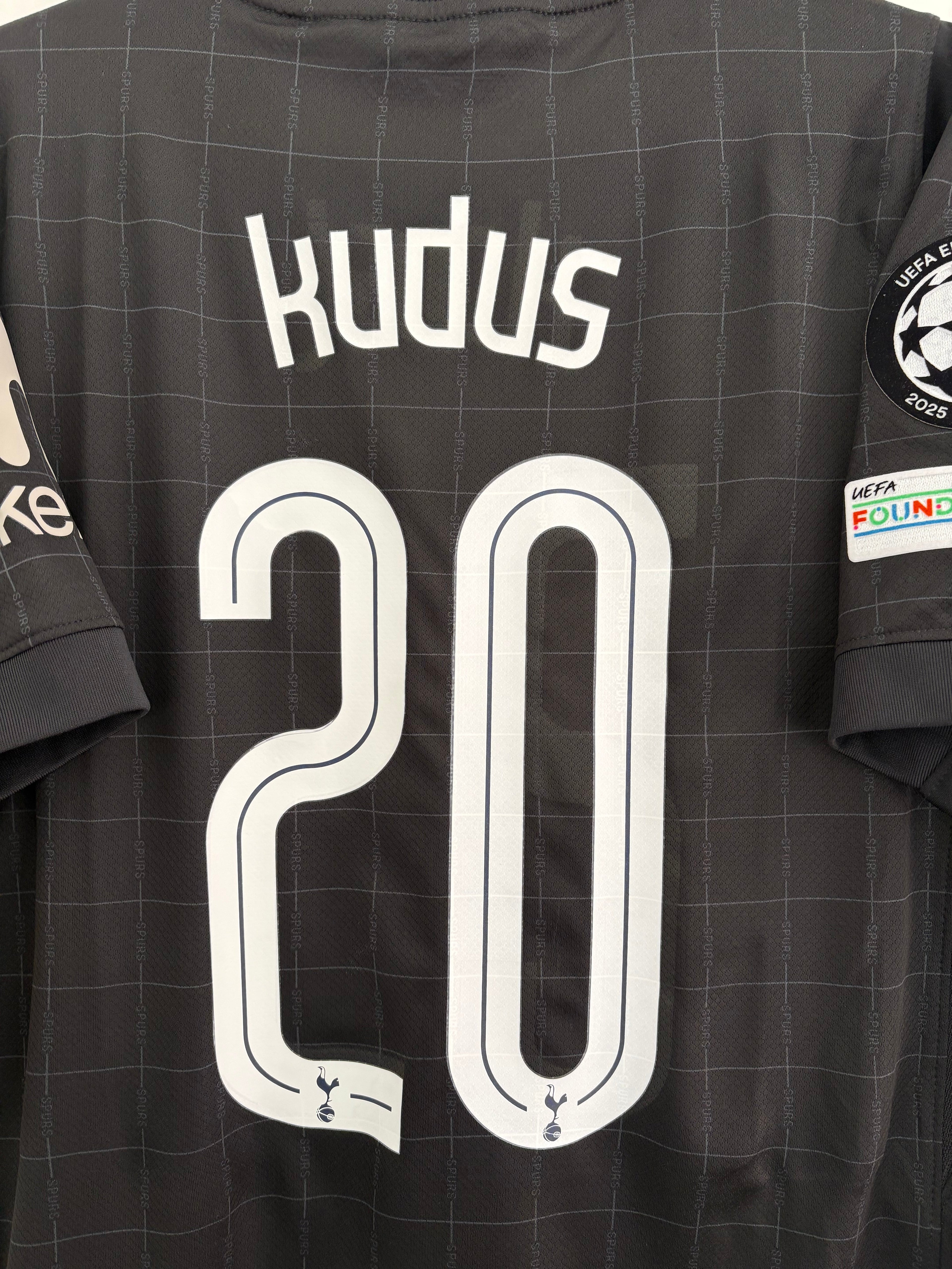 Tottenham 2025/26 Away Shirt - Kudus 20 - Medium