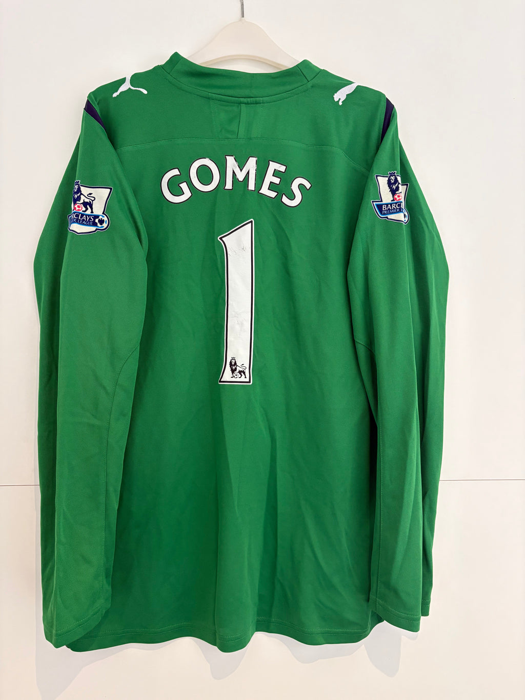 Tottenham 2009/10 Goalkeeper Shirt - Gomes 1 - Large