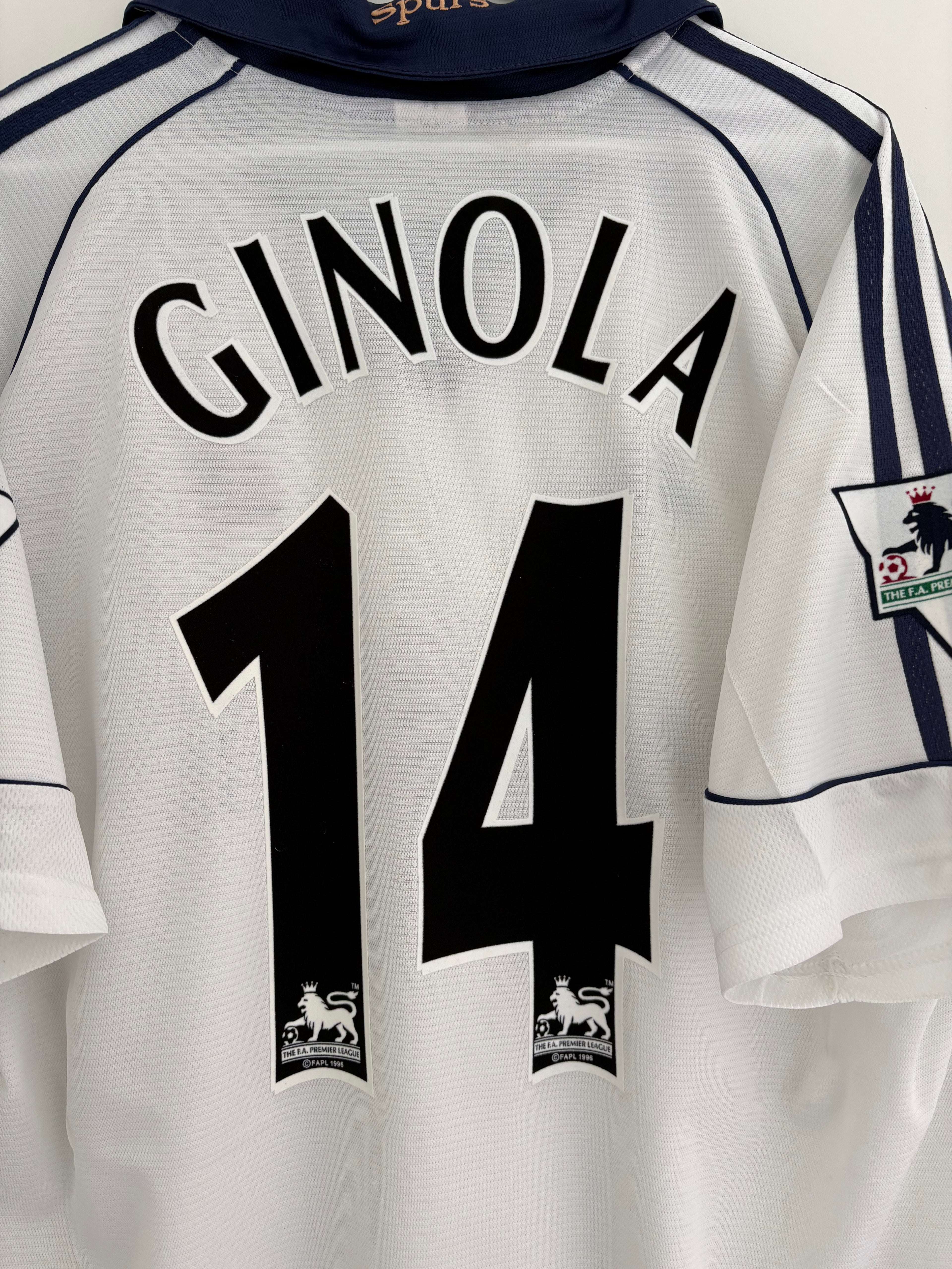 Tottenham 1999/00 Home Shirt - Ginola 14 - Medium