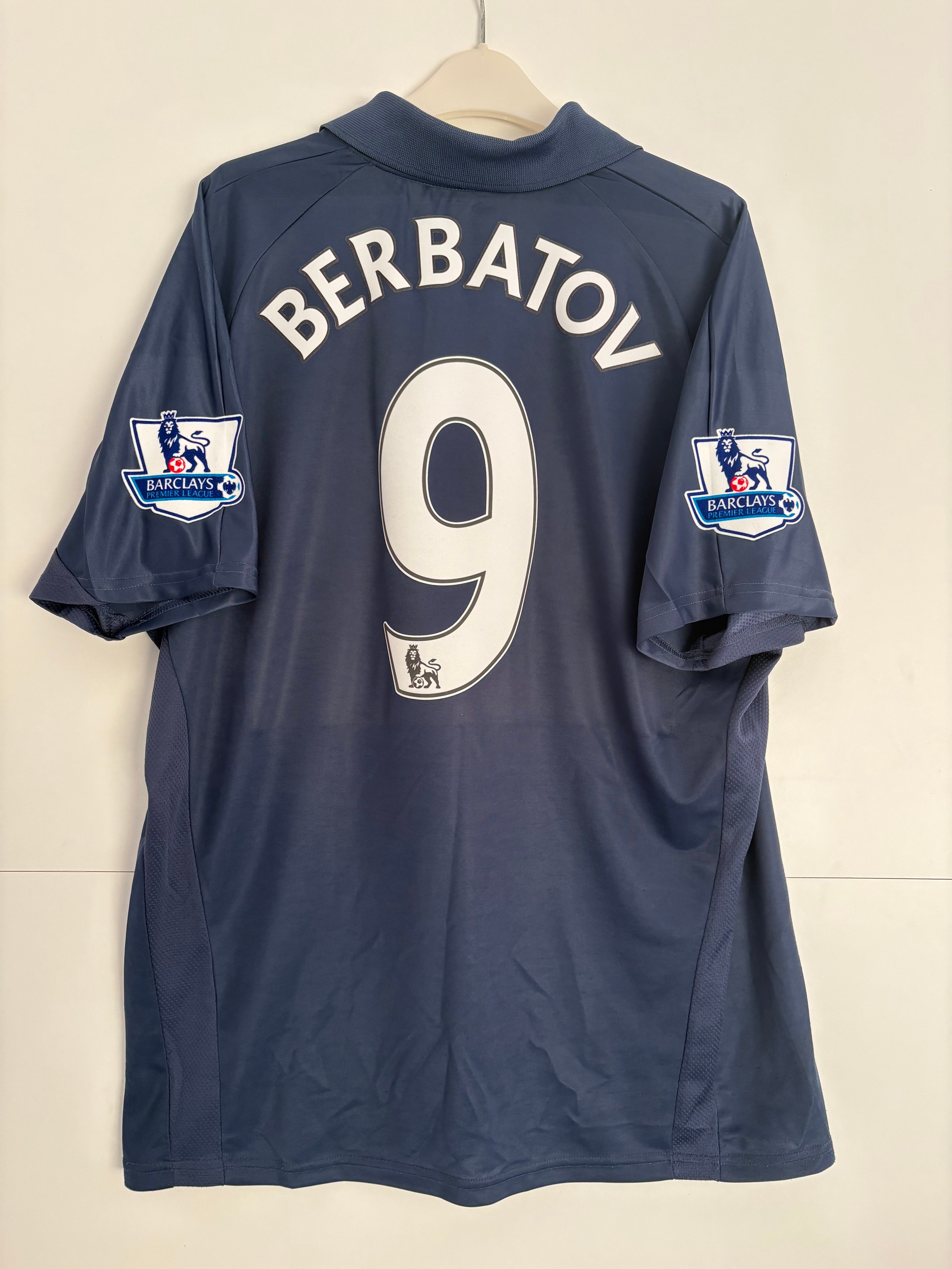 Tottenham 2007/08 Away Shirt - Berbatov 9 - XL