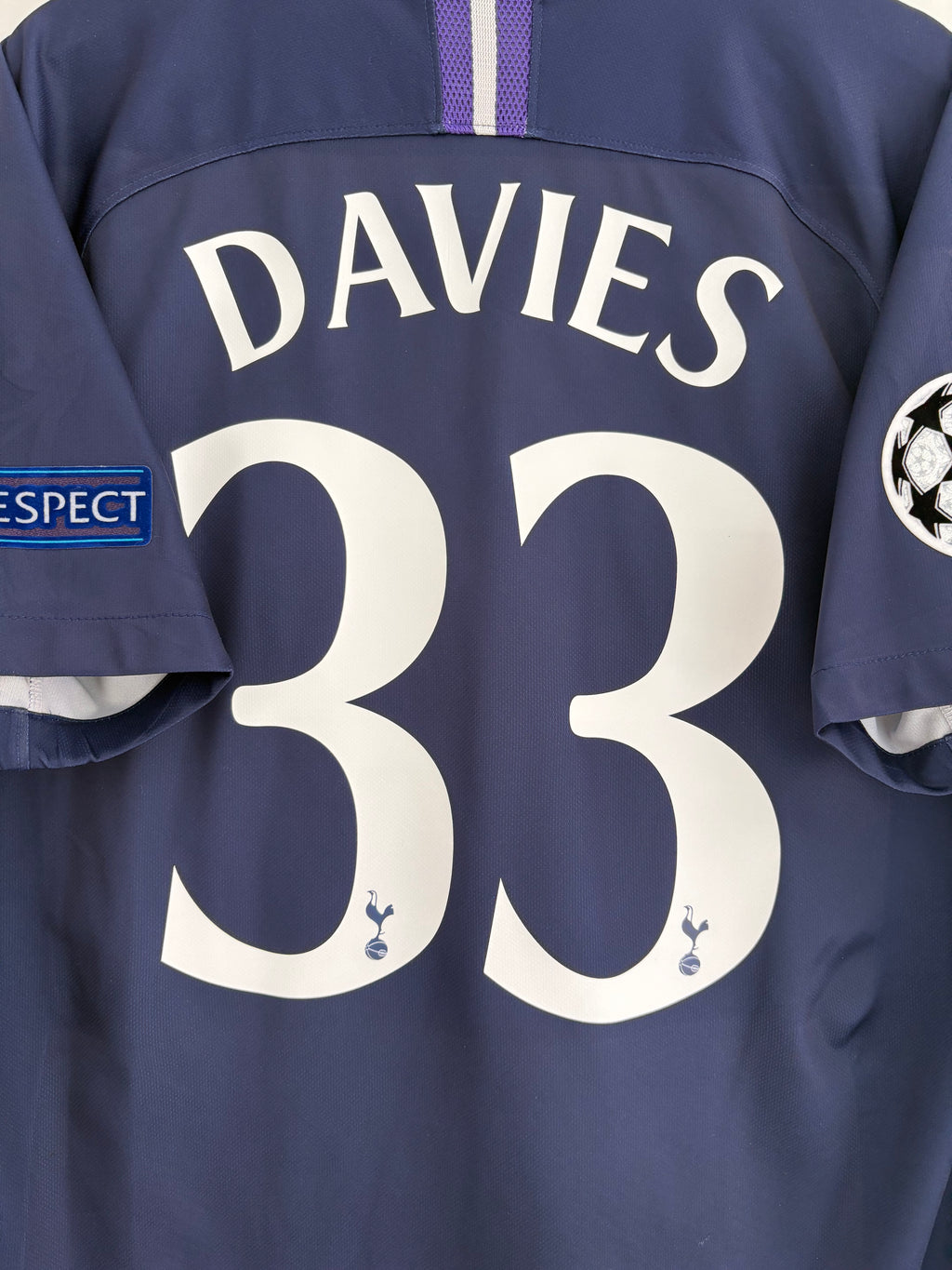Tottenham 2019/20 Third Shirt - Davies 33 - Large