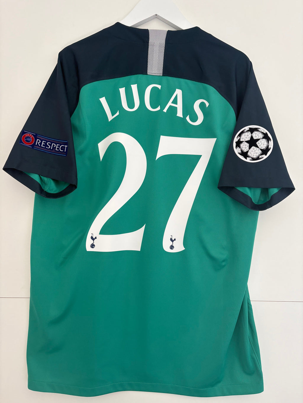 Tottenham 2018/19 Away Shirt - Lucas 27 - Large