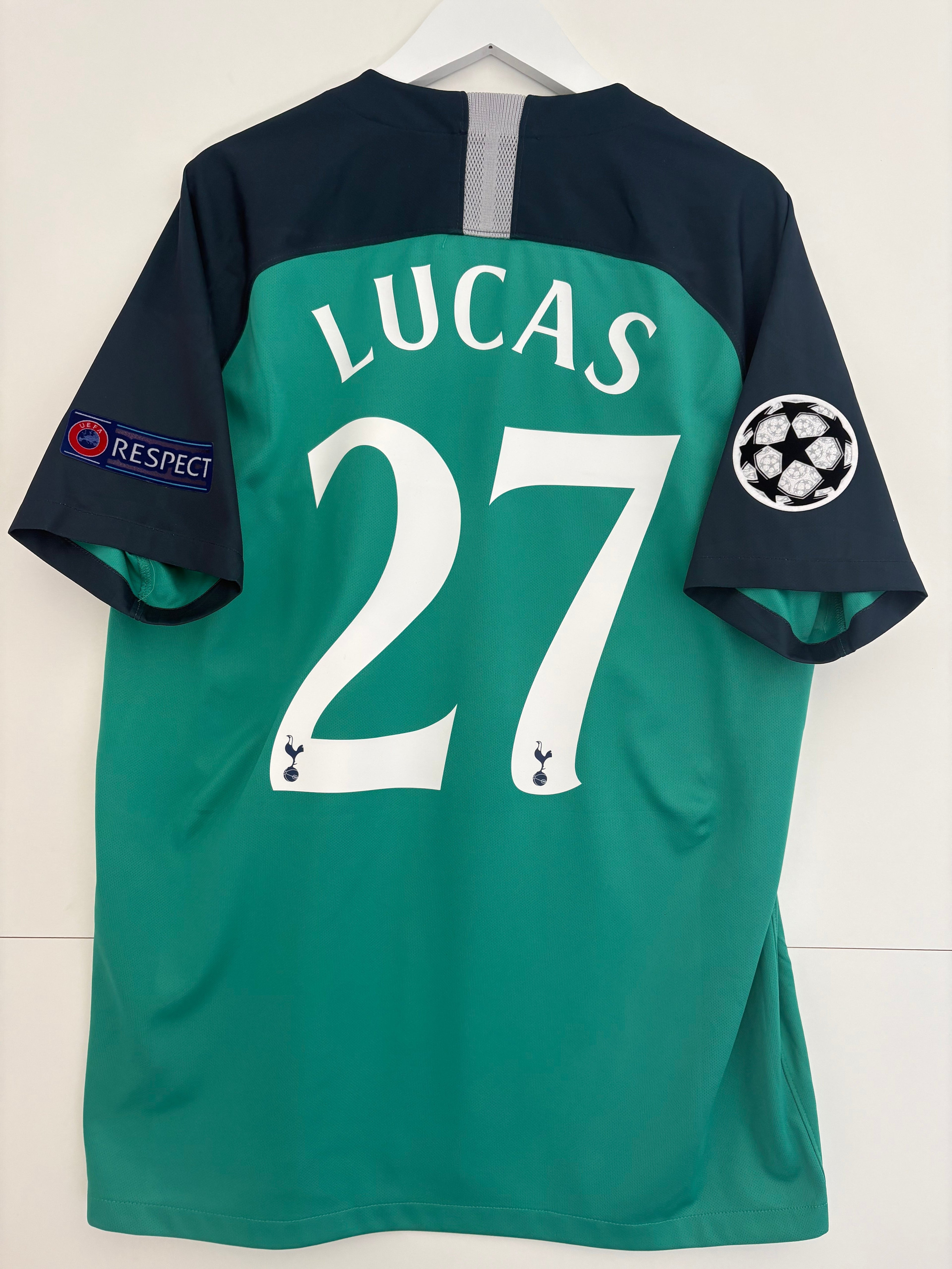Tottenham 2018/19 Away Shirt - Lucas 27 - Large