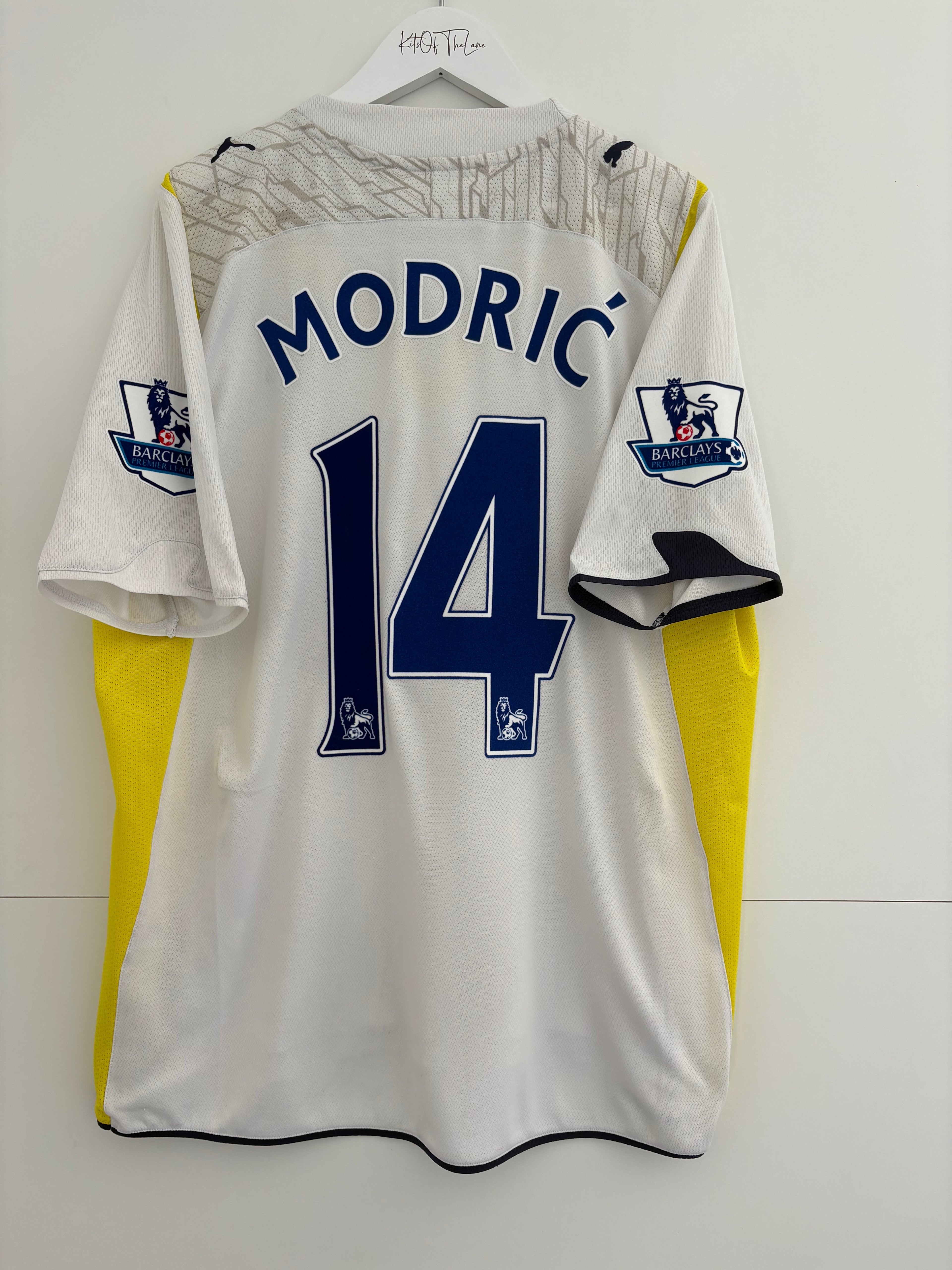 Tottenham 2009/10 Home Shirt - Modrić 14 - Large