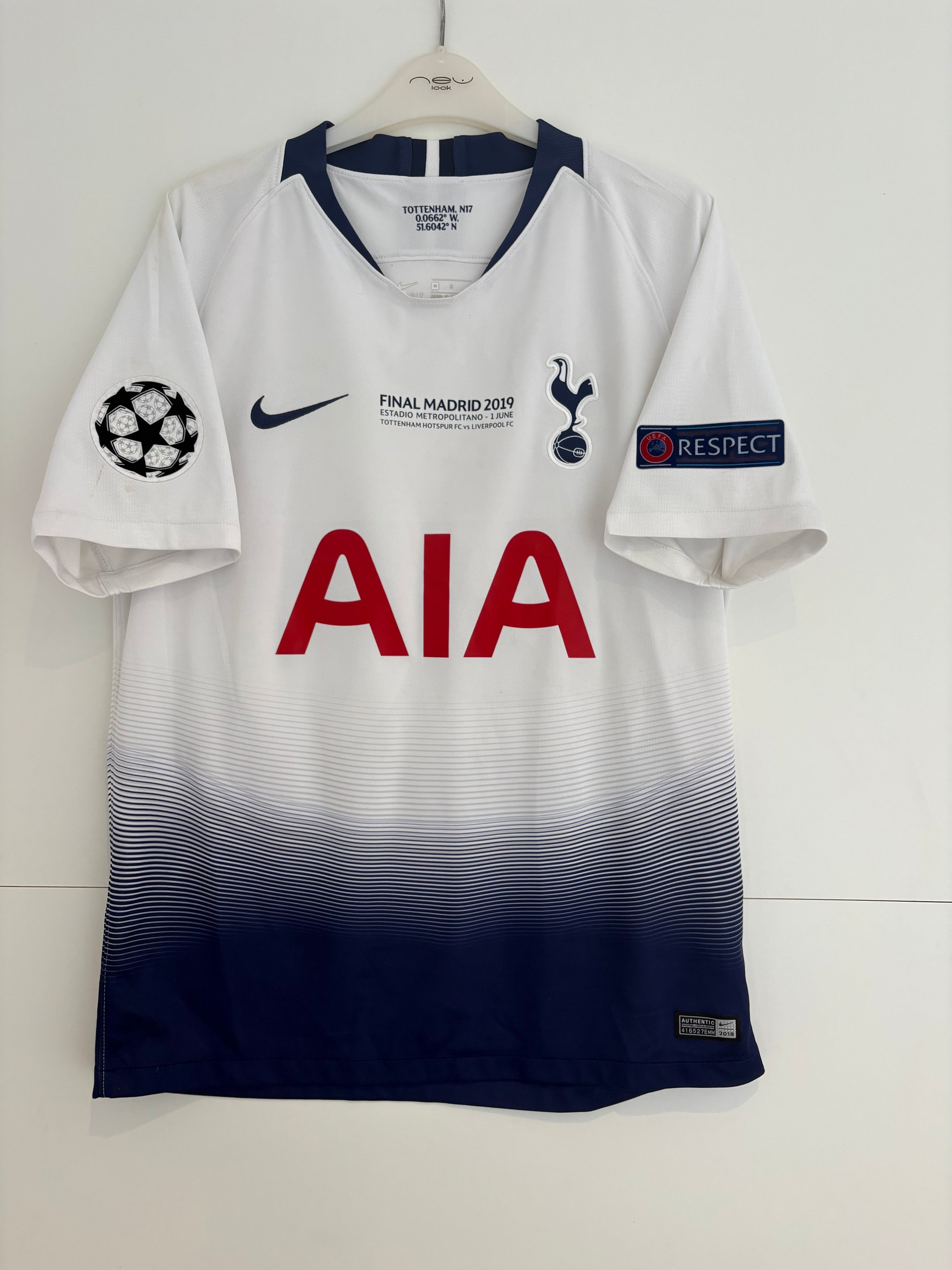 Tottenham 2018/19 Home Shirt - Dele 20 - Medium