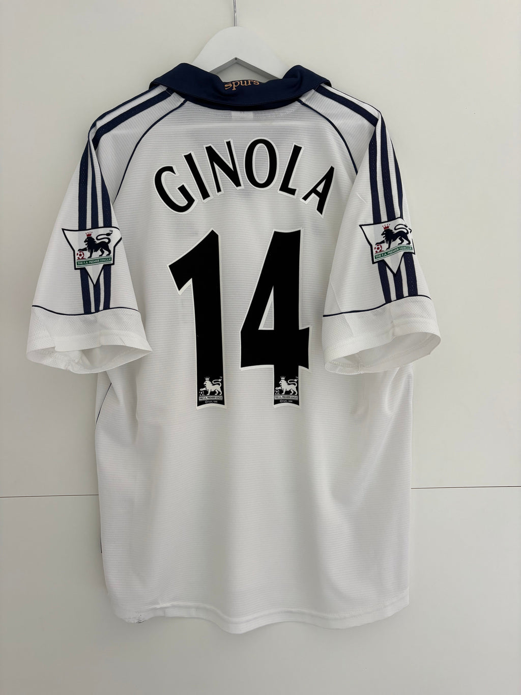 Tottenham 1999/00 Home Shirt - Ginola 14 - Medium