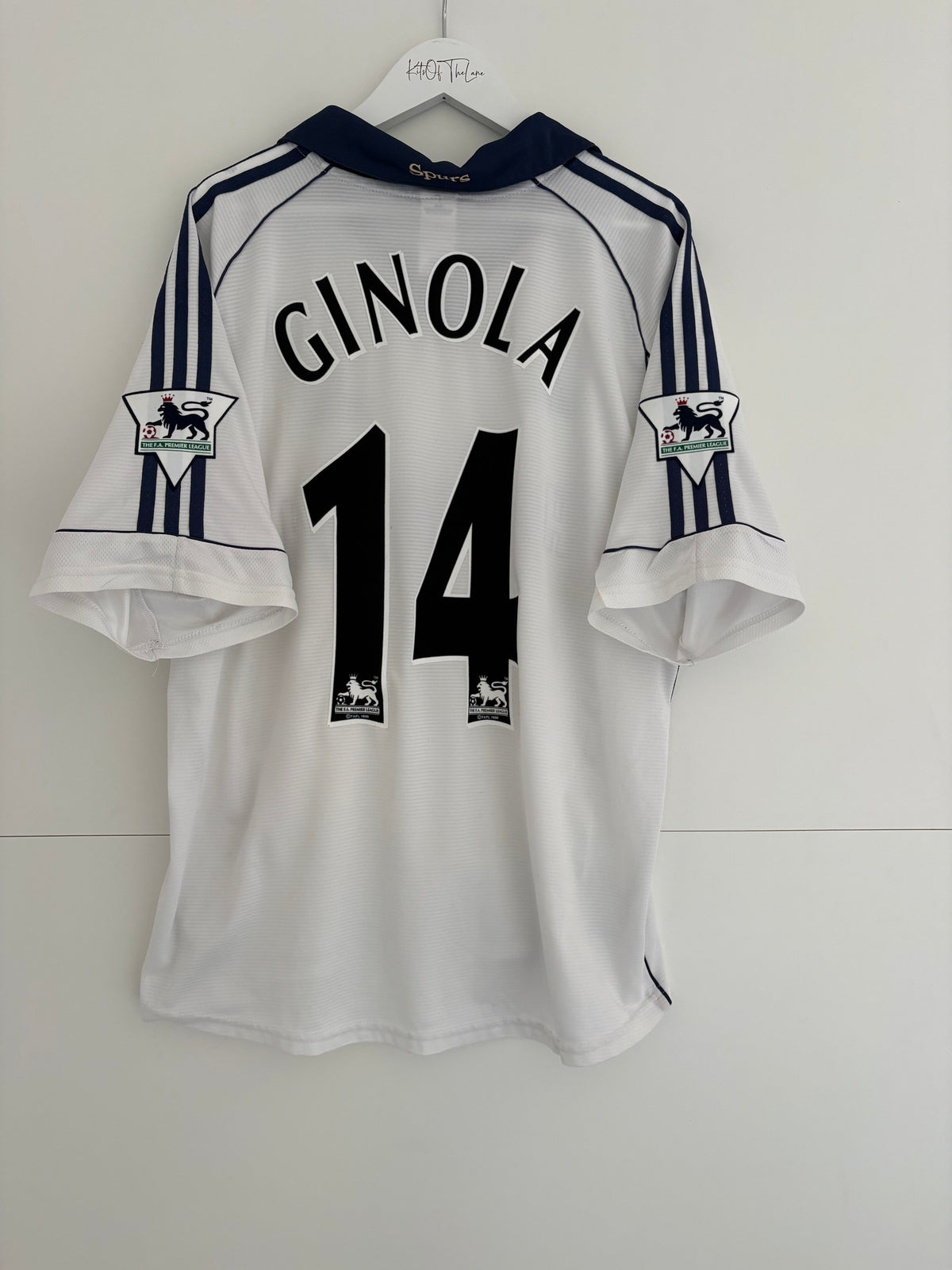 Tottenham 1999/00 Home Shirt - Ginola 14 - Large