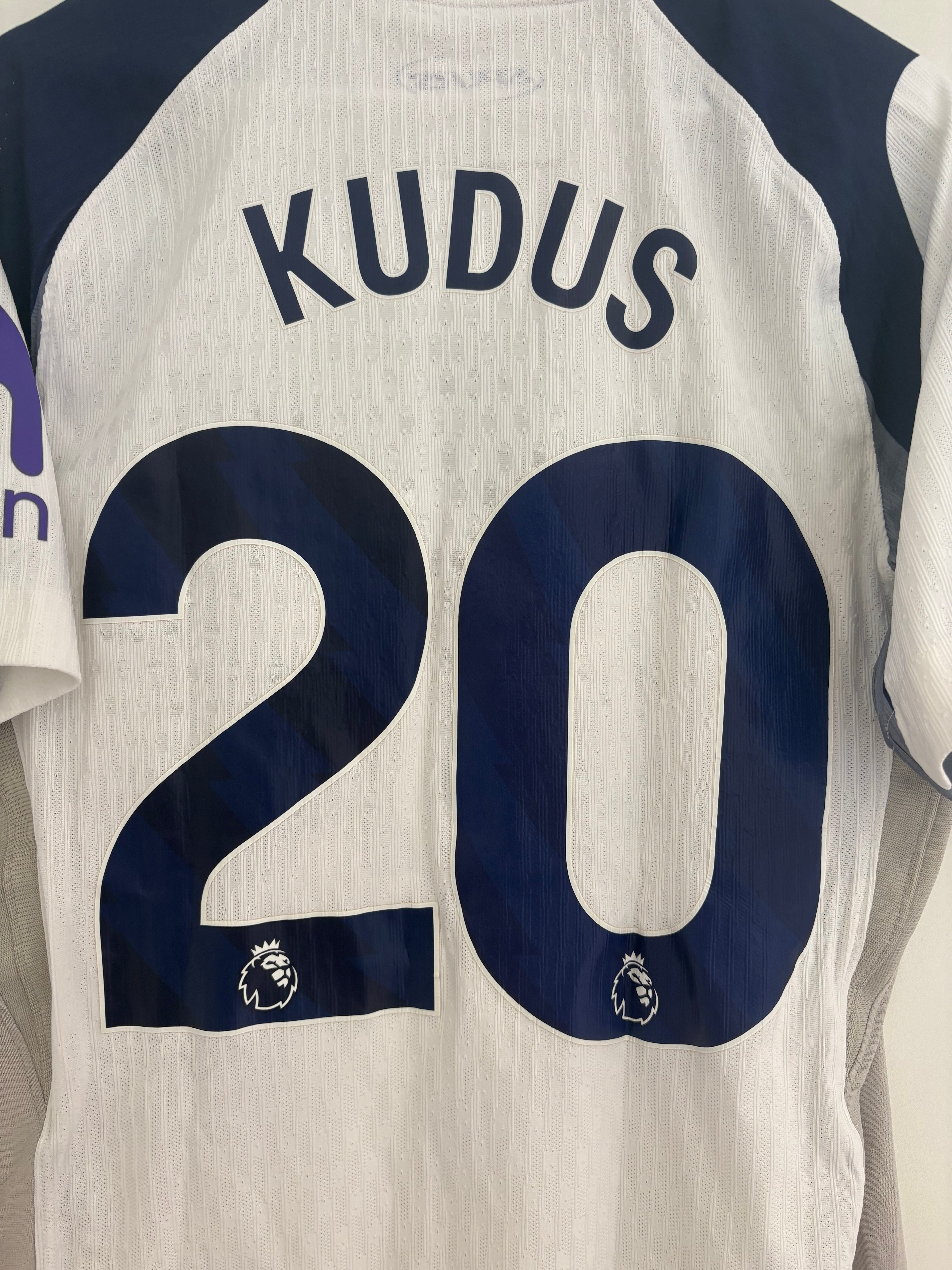 Tottenham 2025/26 Home Shirt - Dri-Fit ADV - Kudus 20 - Small