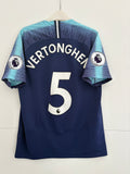 Tottenham 2018/19 Away Shirt - Vertonghen 5 - Medium
