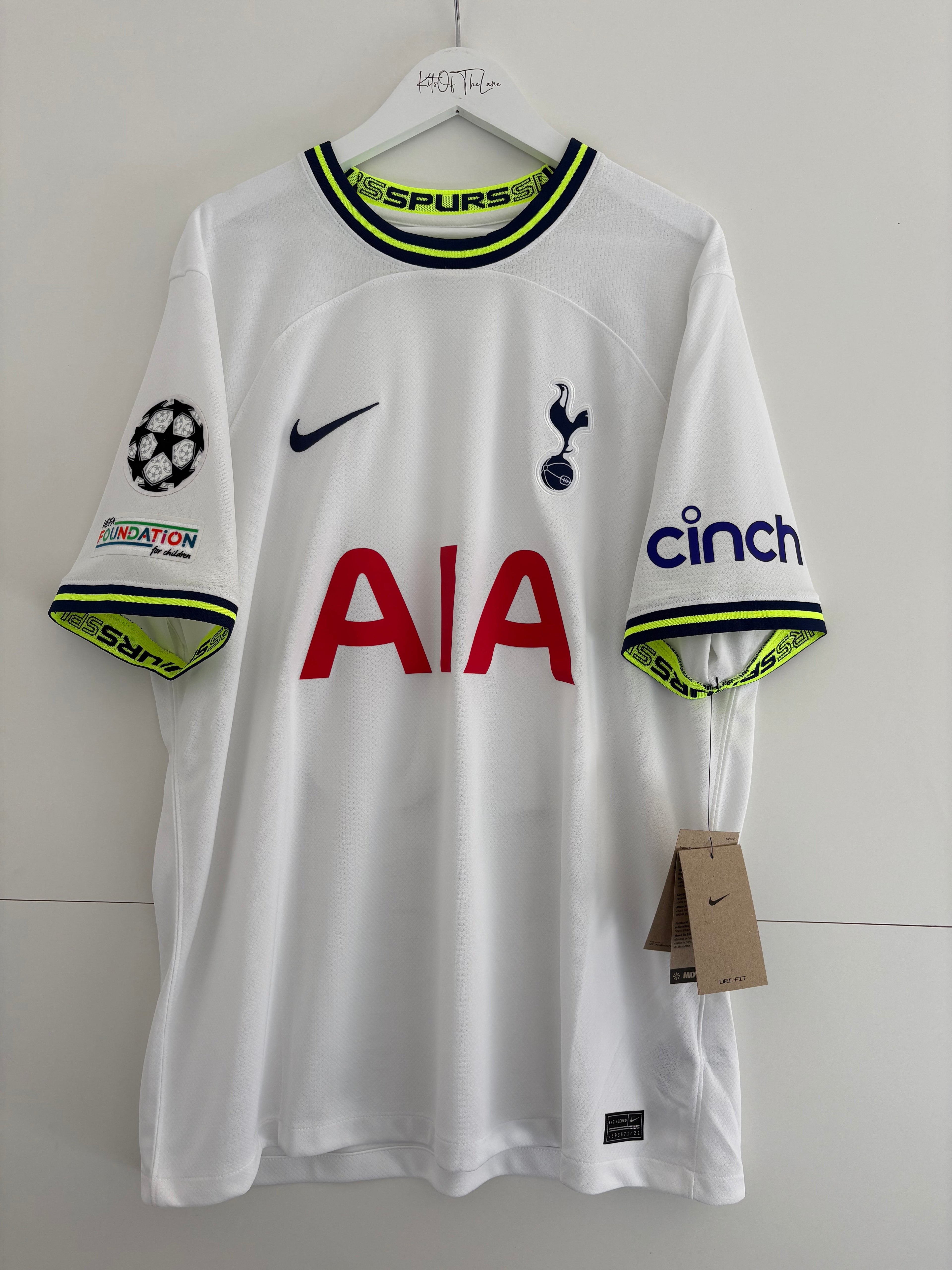 Tottenham 2022/23 Home Shirt - Kane 10 - Large