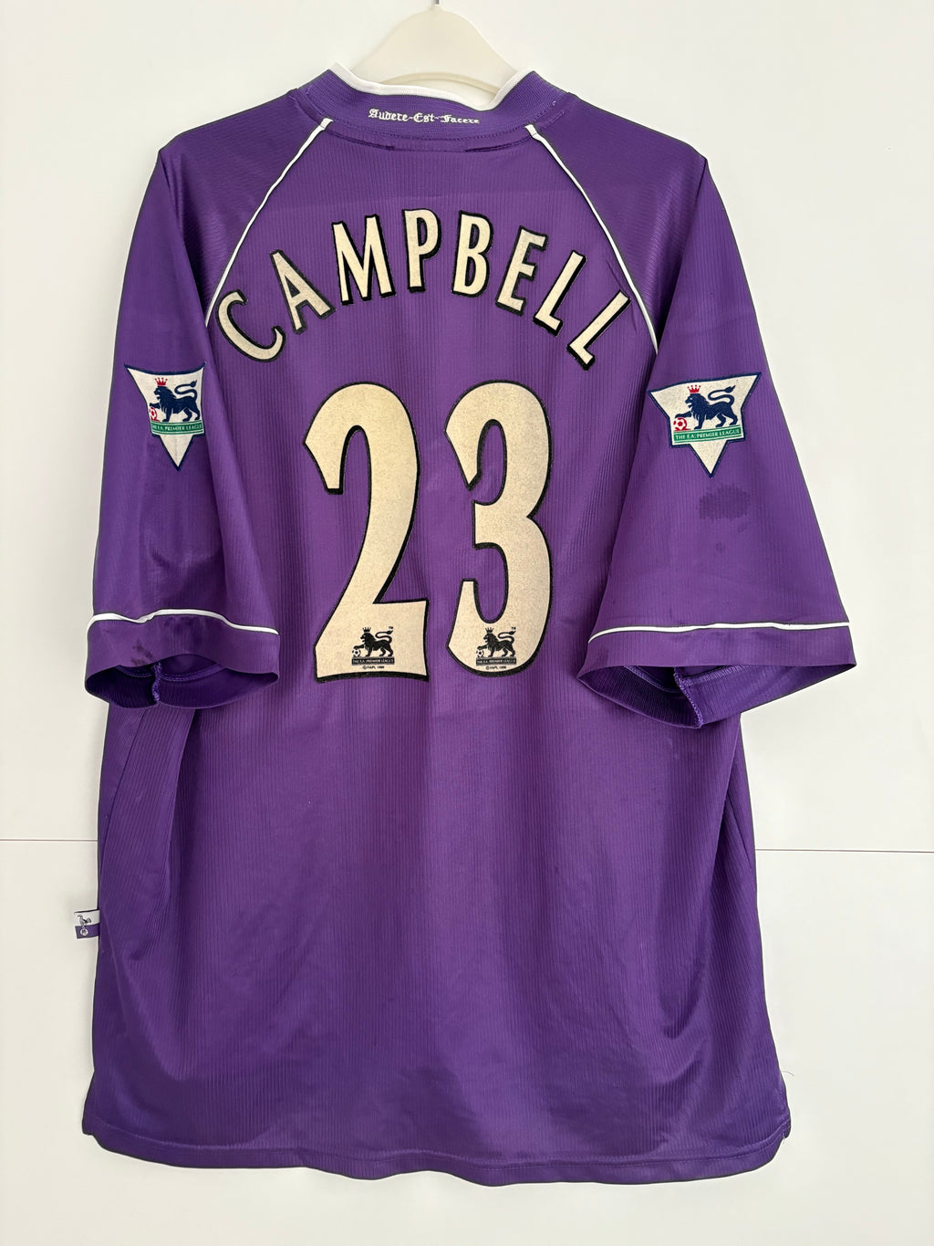 Tottenham 1997/98 Away Shirt - Campbell 23 - Large