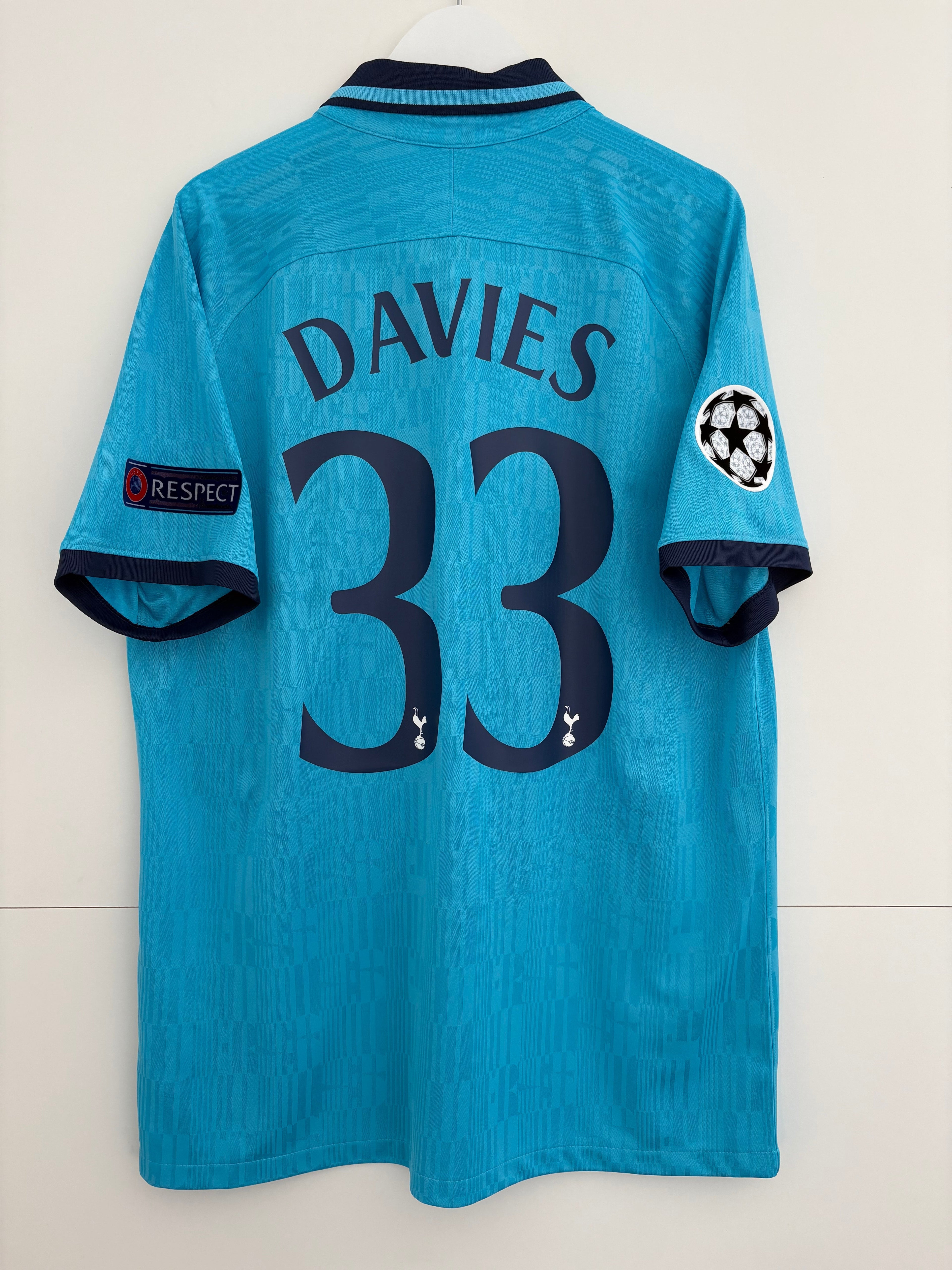 Tottenham 2019/20 Third Shirt - Davies 33 - Large