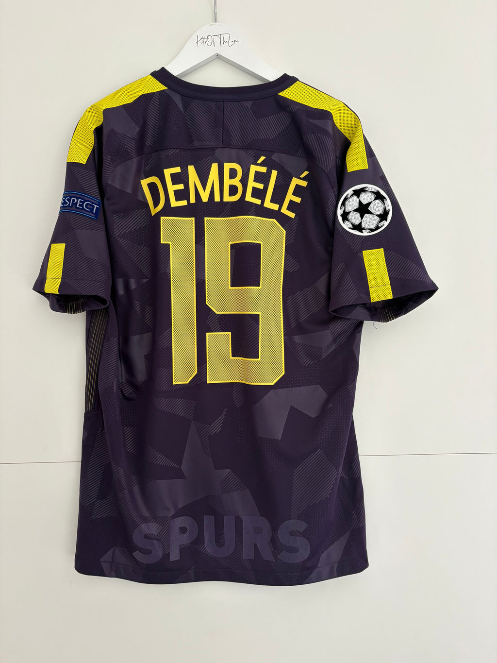 Tottenham 2017/18 Third Shirt - Dembélé 19 - Medium