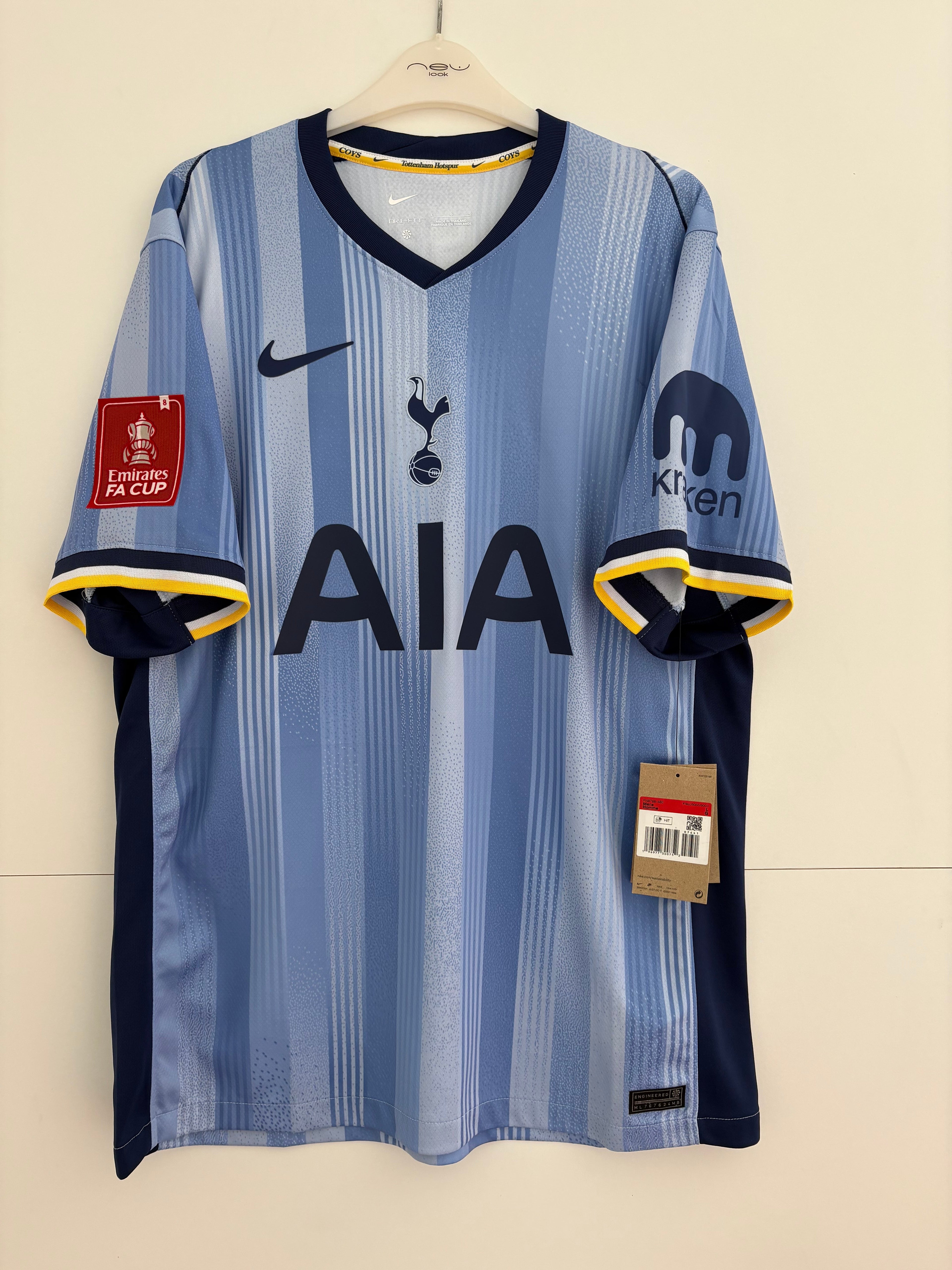 Tottenham 2024/25 Away Shirt - Kulusevski 21 - Large