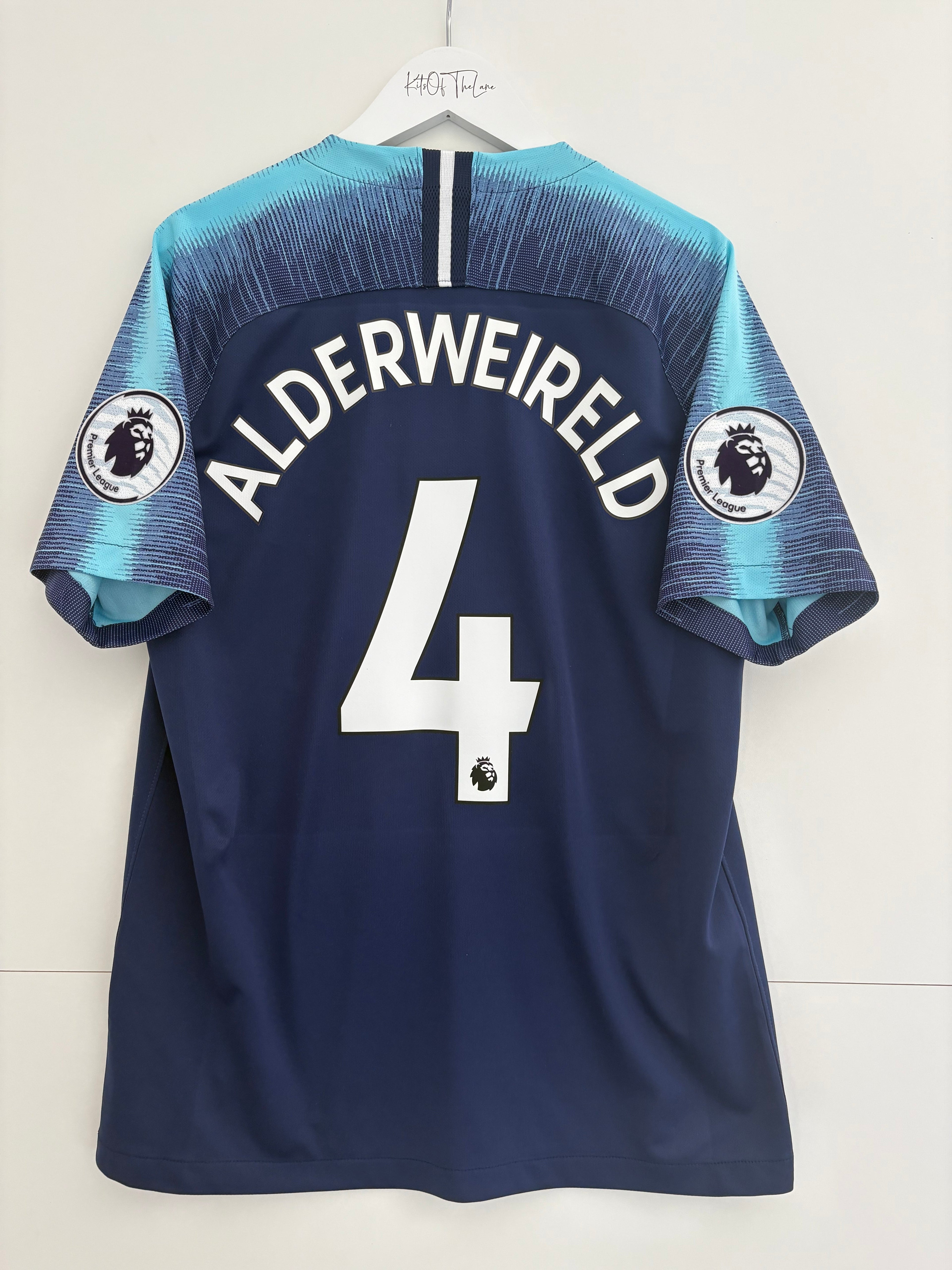 Tottenham 2018/19 Away Shirt - Alderweireld 4 - Medium