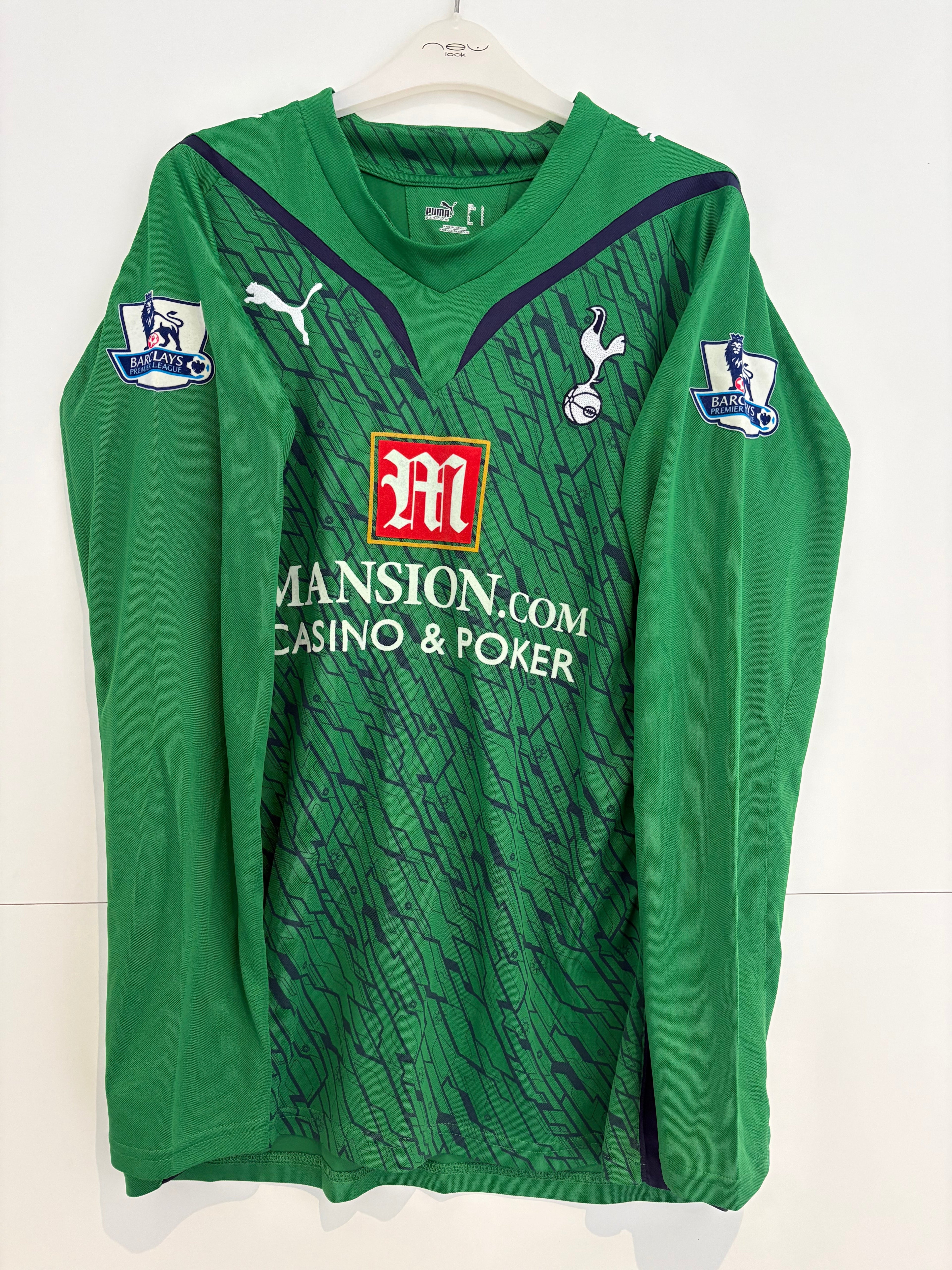 Tottenham 2009/10 Goalkeeper Shirt - Gomes 1 - Large