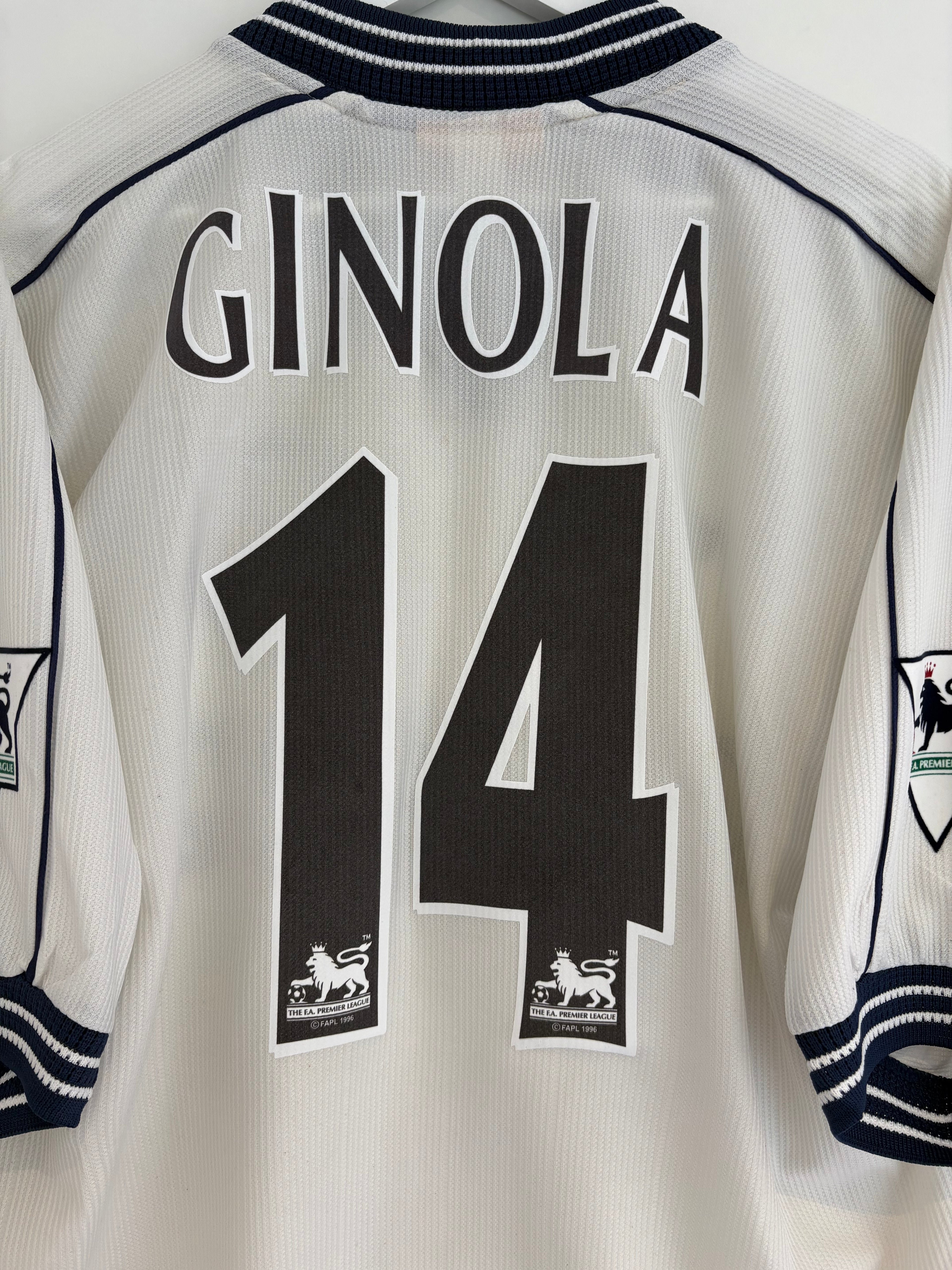Tottenham 1997/99 Home Shirt - Ginola 14 - Medium