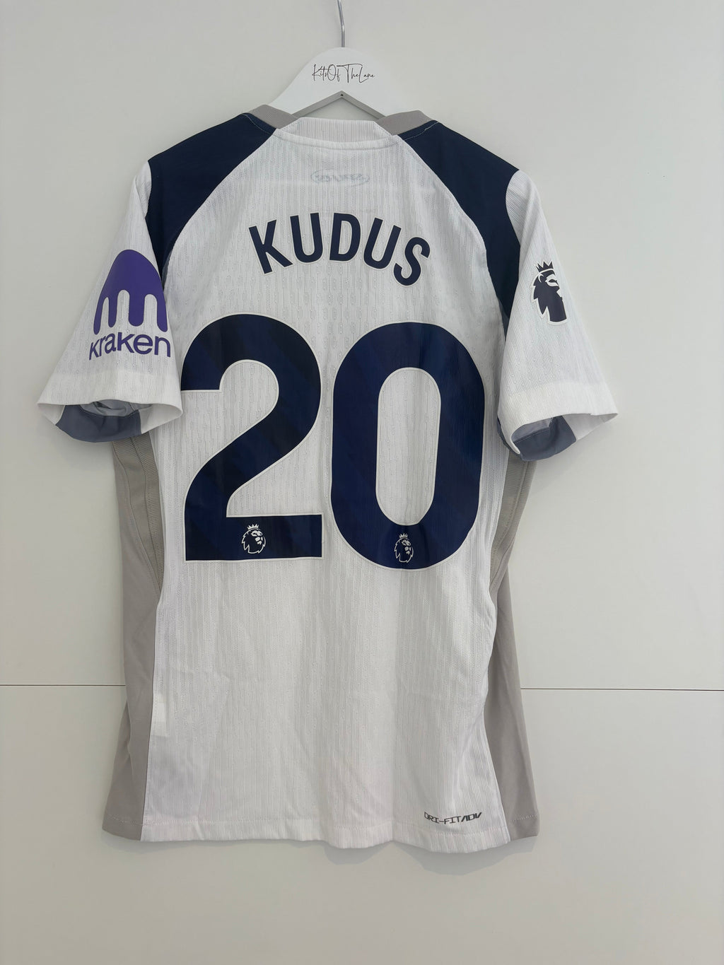 Tottenham 2025/26 Home Shirt - Kudus 20 - Small - Back