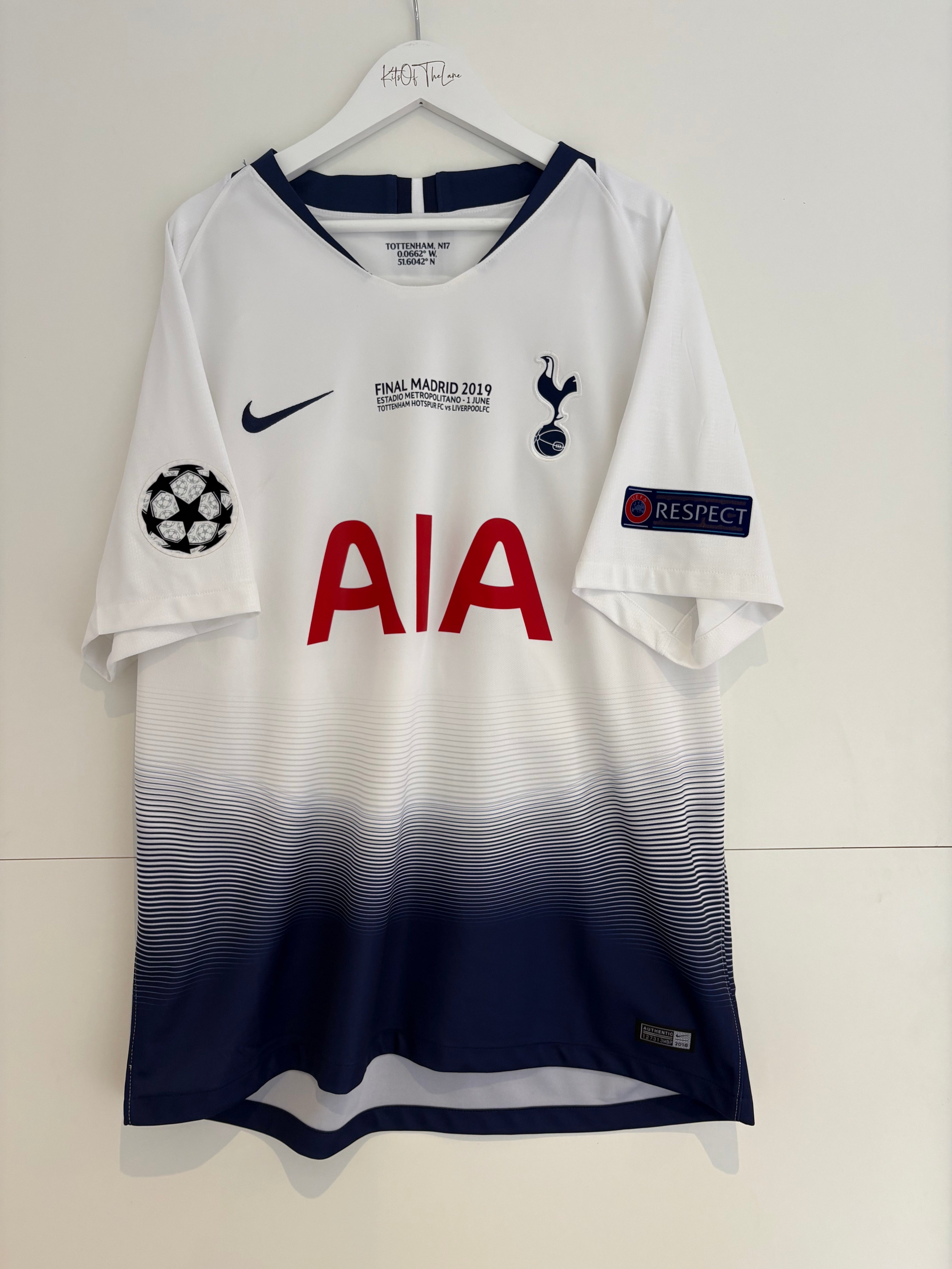 Tottenham 2018/19 Home Shirt - Dele 20 - XL
