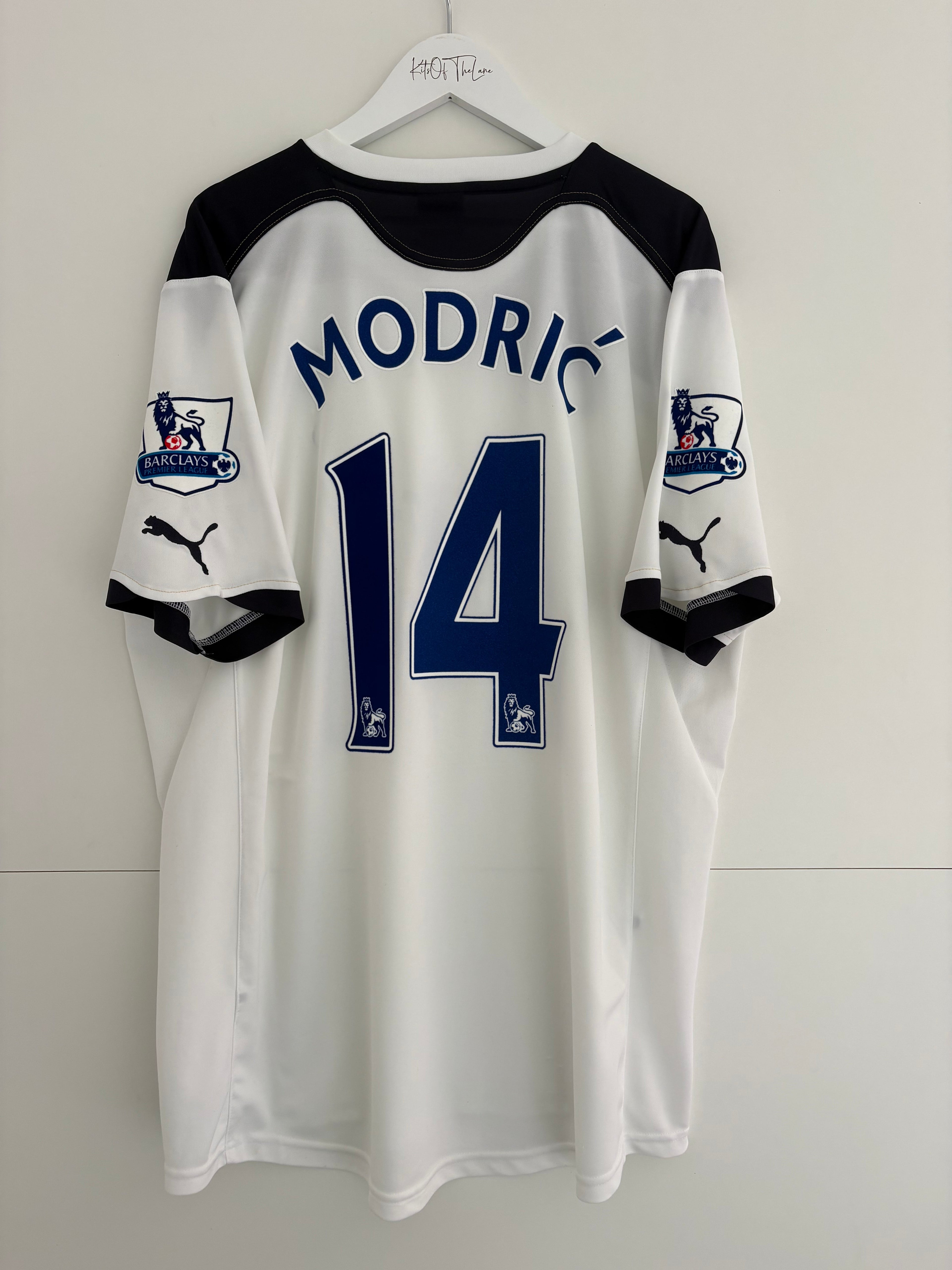 Tottenham 2010/11 Home Shirt - Modrić 14 - Large