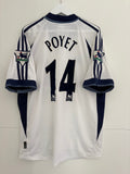 Tottenham 2001/02 Home Shirt - Poyet 14 - Medium