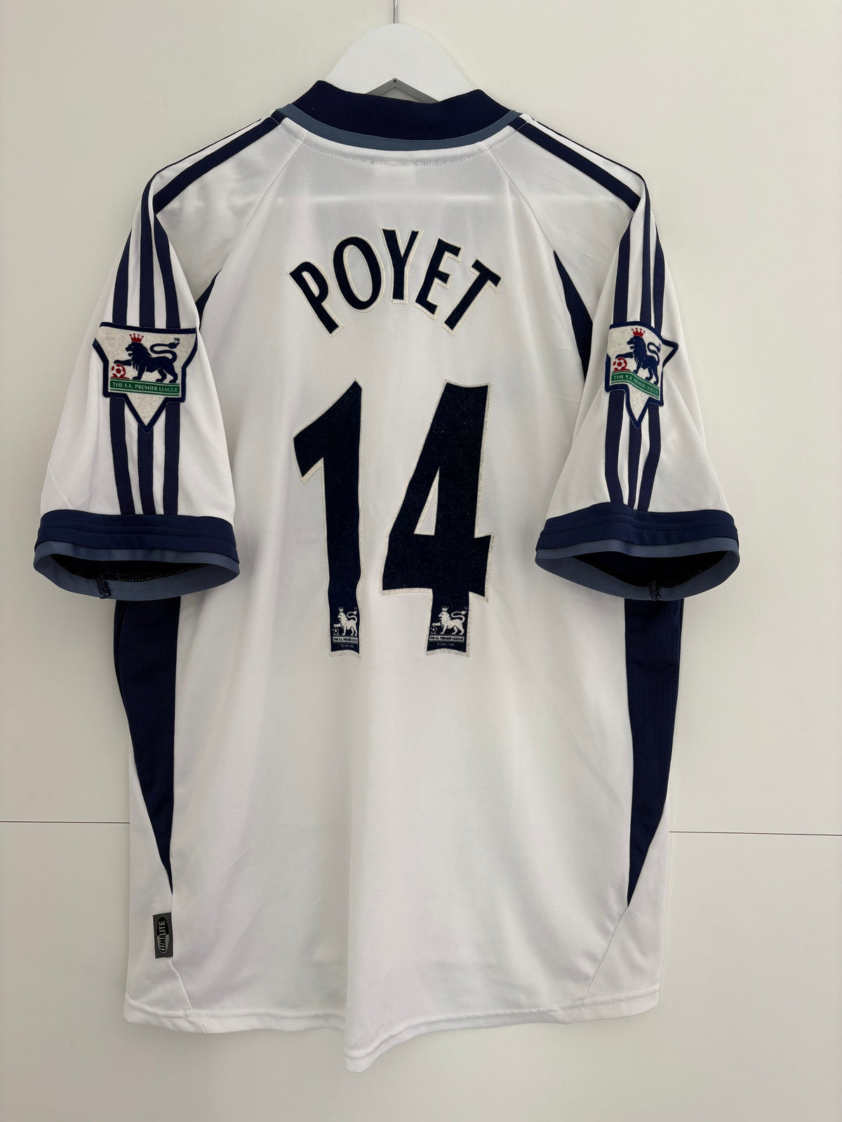 Tottenham 2001/02 Home Shirt - Poyet 14 - Medium