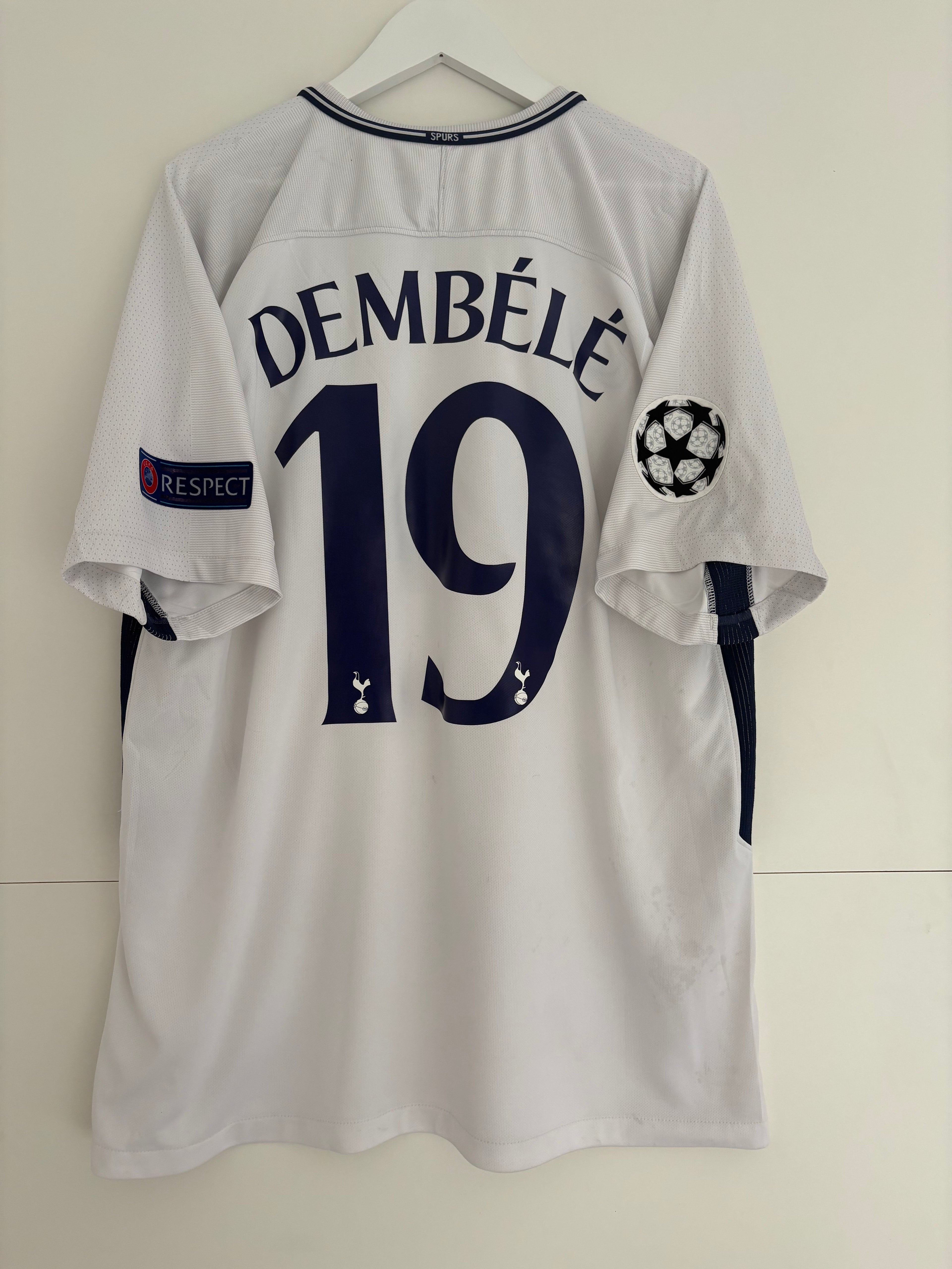 Tottenham 2017/18 Home Shirt - Dembélé 19 - XL